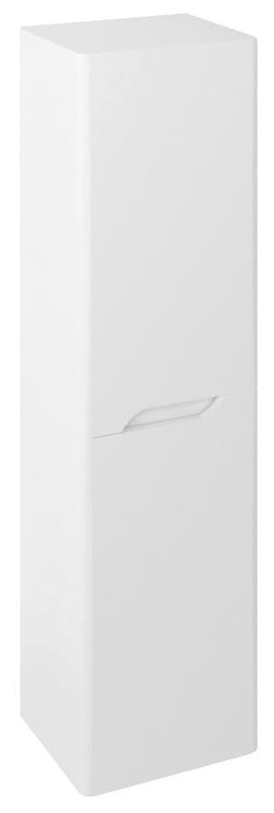 MEDIENA szafka wysoka 35x140x30cm, 2 drzwi, lewa/prawa, biały mat/biały mat