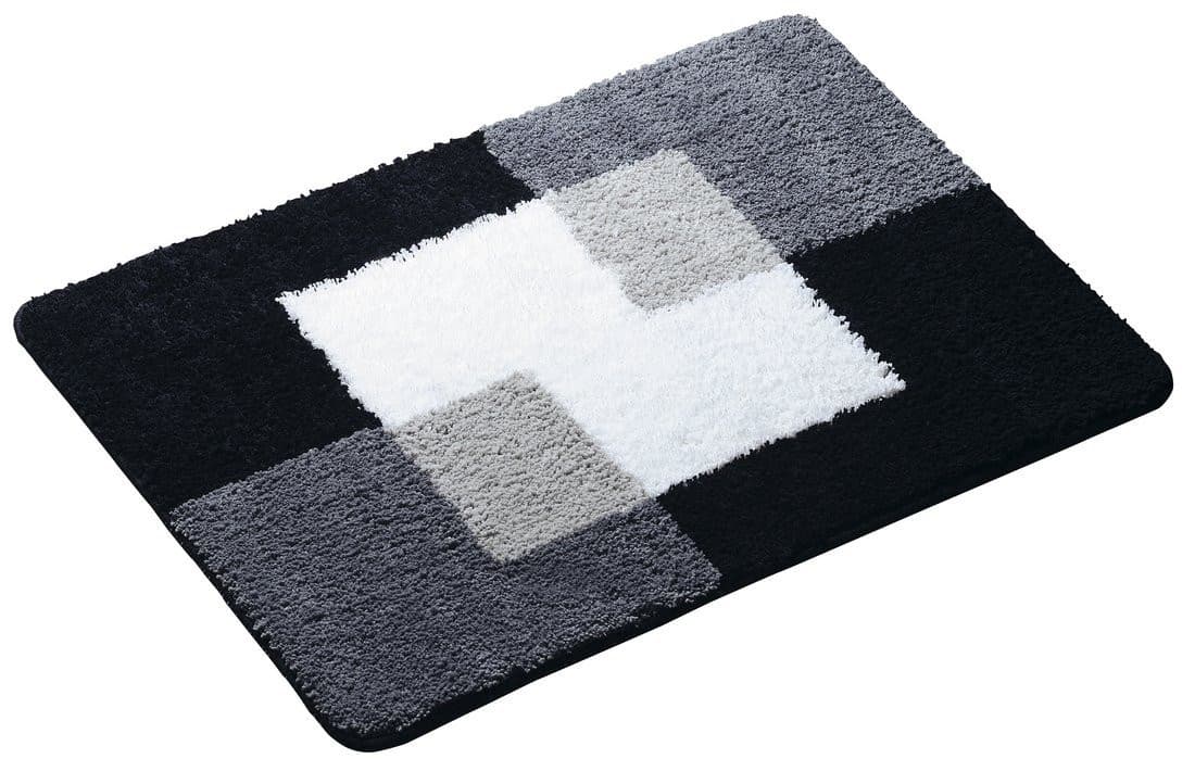 COINS dywanik łazienkowy 60x90cm z antypoślizgiem, polyester, szary