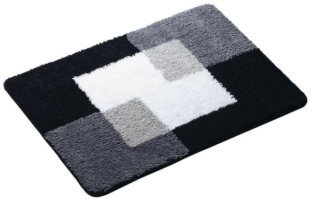 COINS dywanik łazienkowy 60x90cm z antypoślizgiem, polyester, szary