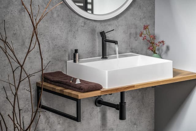 TWIG umywalka kompozytowa z maskownicą odpływu 60x47cm, biały