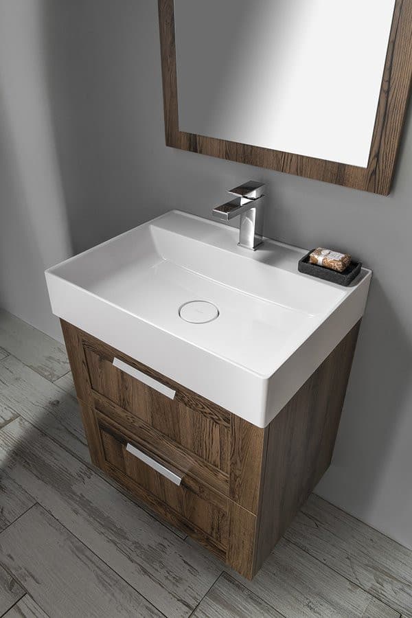 TWIG umywalka kompozytowa z maskownicą odpływu 60x47cm, biały