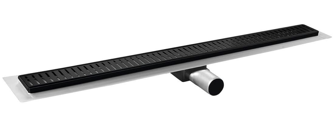 MANUS ONDA odpływ liniowy ze stali nierdzewnej z rusztem, L-1050, DN50, czarny mat