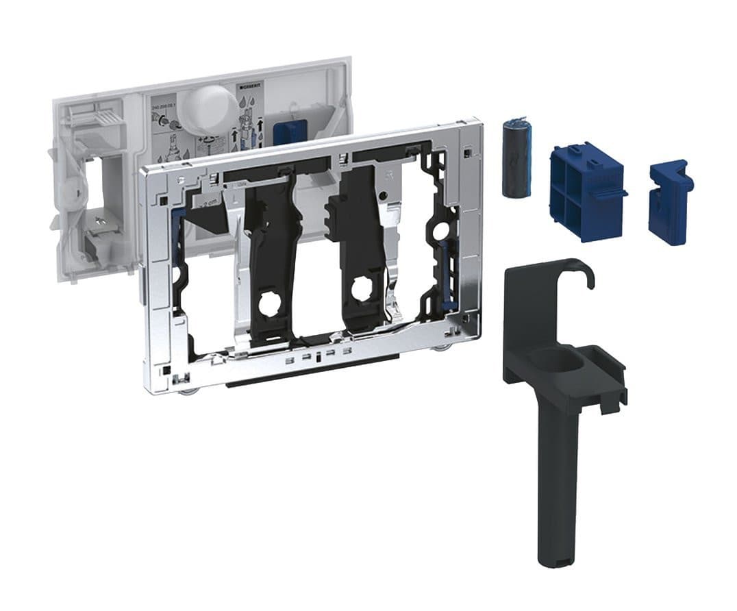GEBERIT DUOFRESH Pojemnik na kostkę, do spłuczki podtynkowej Sigma 12 cm, chrom połysk