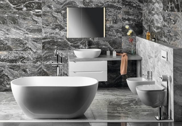 GEBERIT SIGMA50 Dual flush przycisk spłukujący, biały połysk/chrom