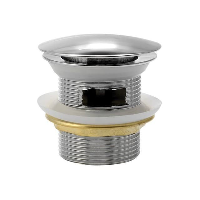 Odpływ wannowy 6/4", klik-klak, do wanien ze zintegrowanym przelewem, chrom