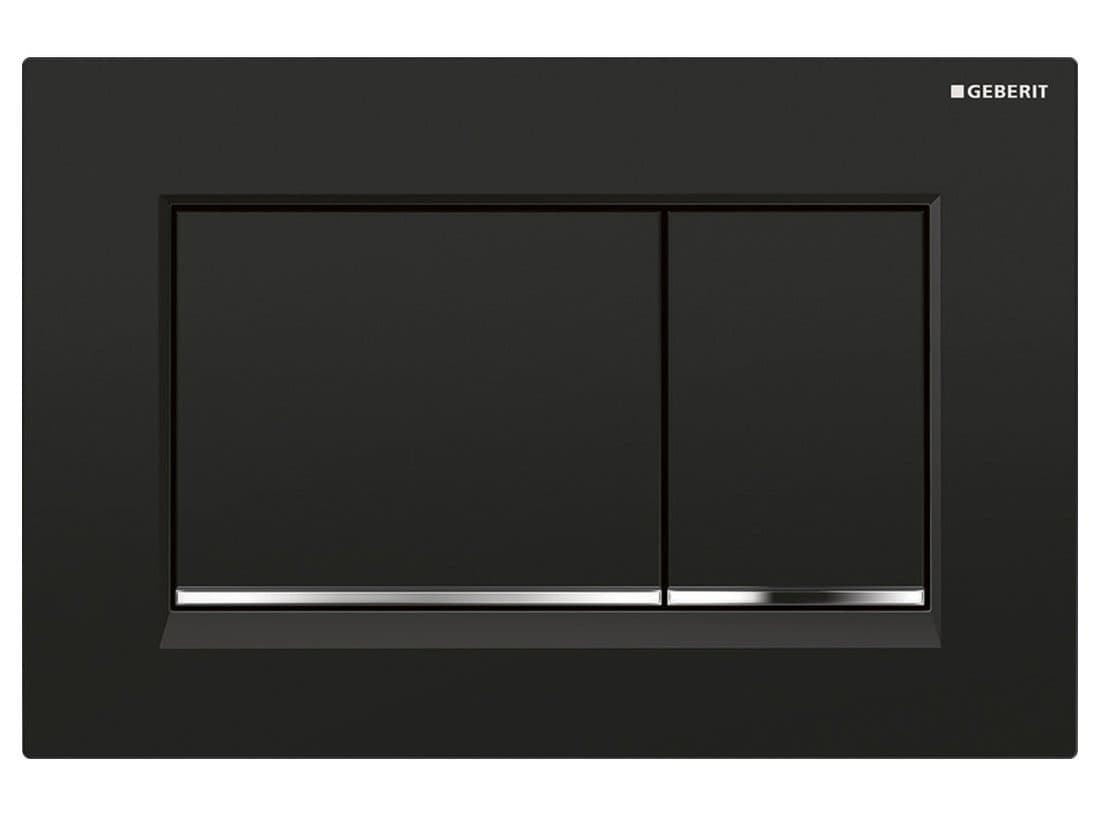 GEBERIT SIGMA30 przycisk spłukujący, czarny połysk/chrom, plastik