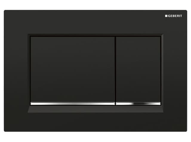 GEBERIT SIGMA30 przycisk spłukujący, czarny połysk/chrom, plastik