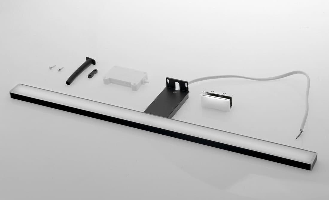 ESTHER 2 oświetlenie ścienne LED, 8 W, 500x14x107 mm, IP44, czarny