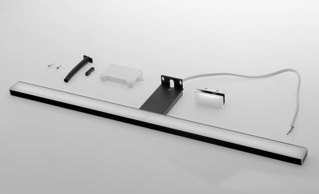 ESTHER 2 oświetlenie ścienne LED, 8 W, 500x14x107 mm, IP44, czarny