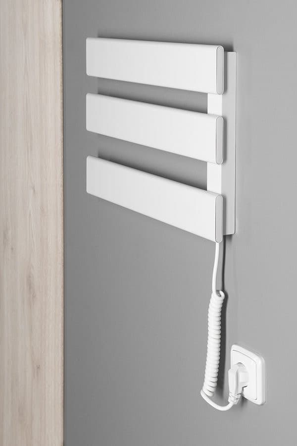 ELVIS elektryczna suszarka na ręczniki 457x342x55 mm, 50 W, biały