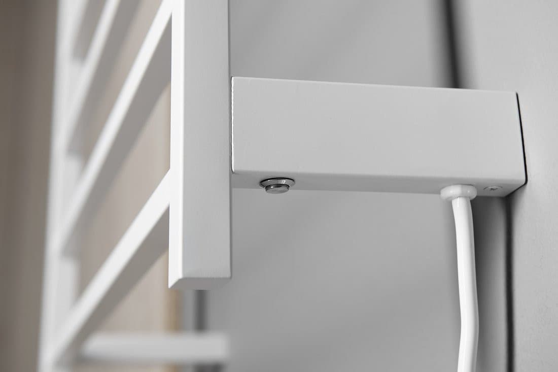 ELZOR elektryczna suszarka na ręczniki 500x470 mm, 60 W, biały mat