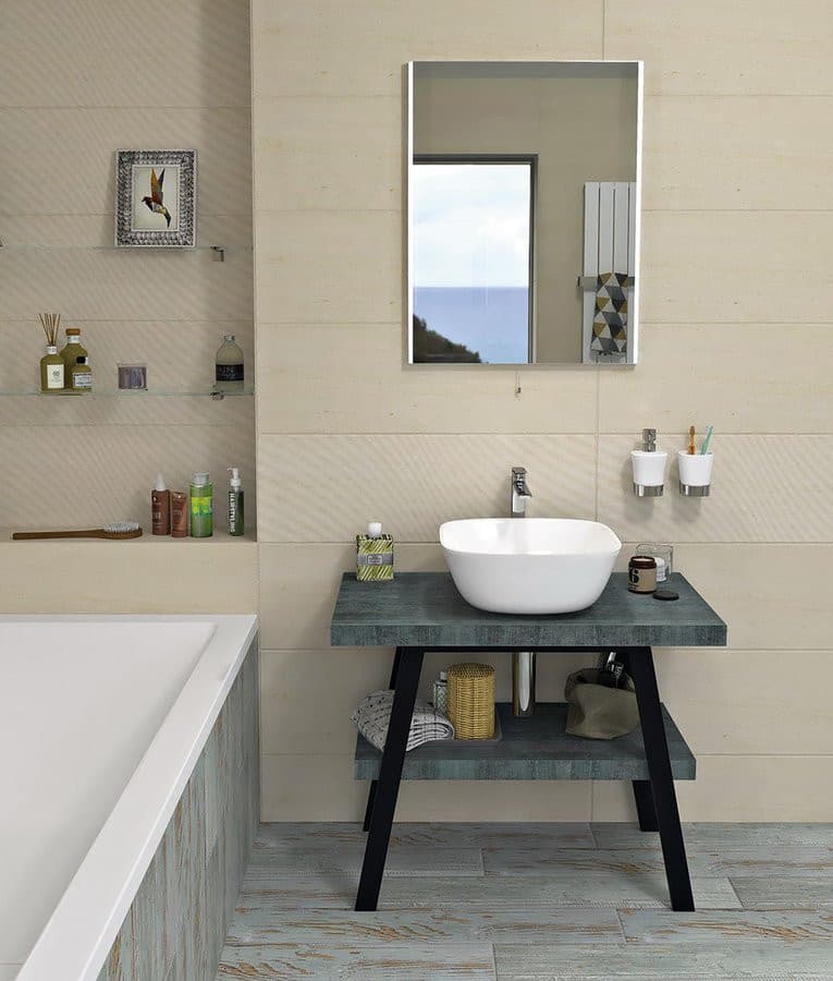 TWIGA konsola pod umywalkę 80x72x50 cm, czarny mat/Aquamarine