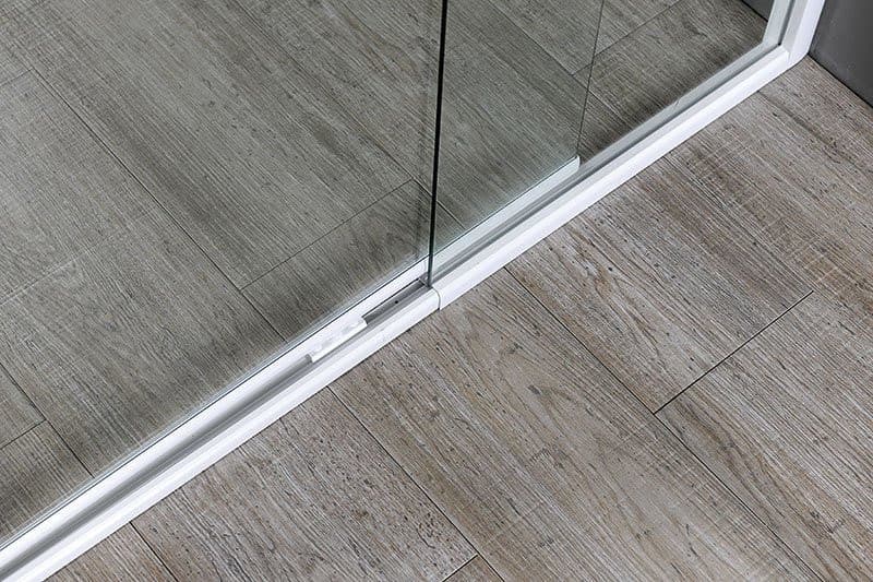 AMICO drzwi prysznicowe zawiasowe 820-1000x1850mm, szkło czyste