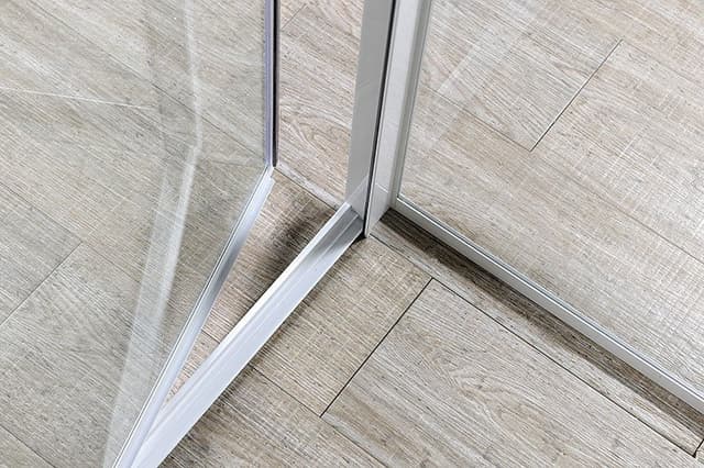 AMICO drzwi prysznicowe zawiasowe 820-1000x1850mm, szkło czyste