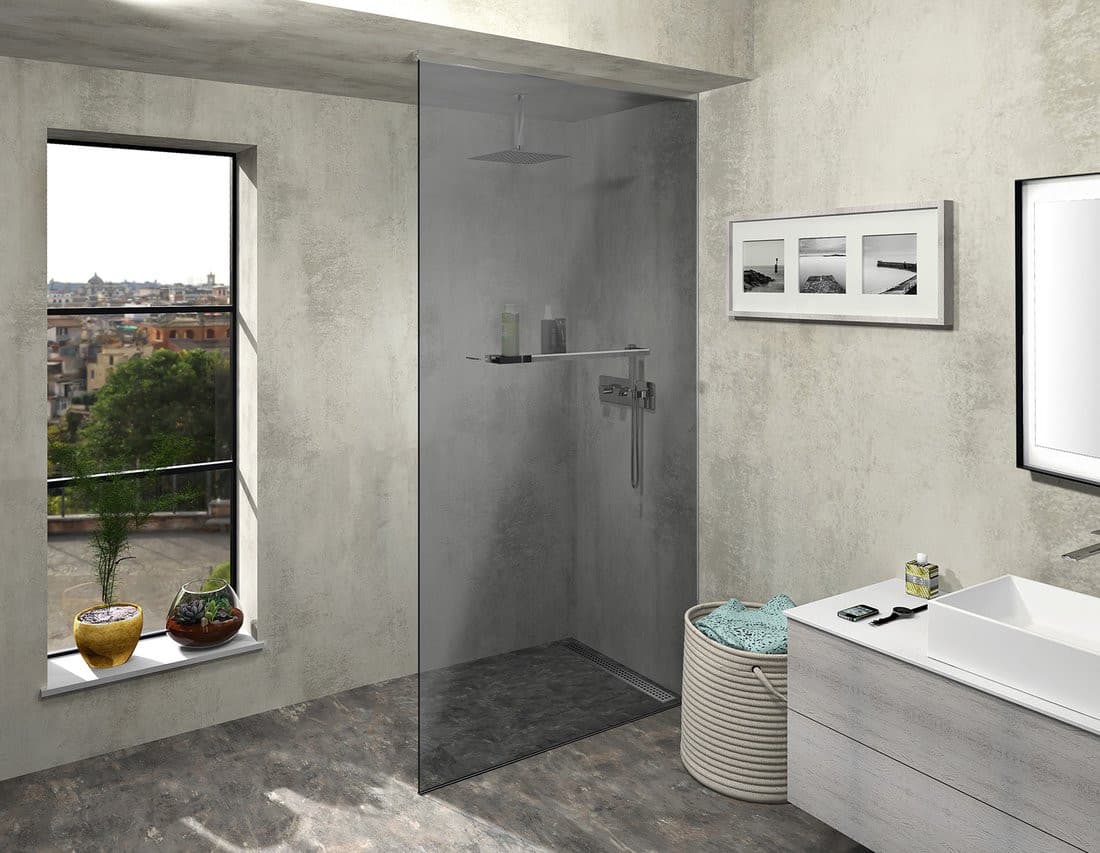 ARCHITEX Zestaw do montażu szkła, podłoga/ściana/sufit, maksymalna szerokość 1200mm, polerowane aluminium