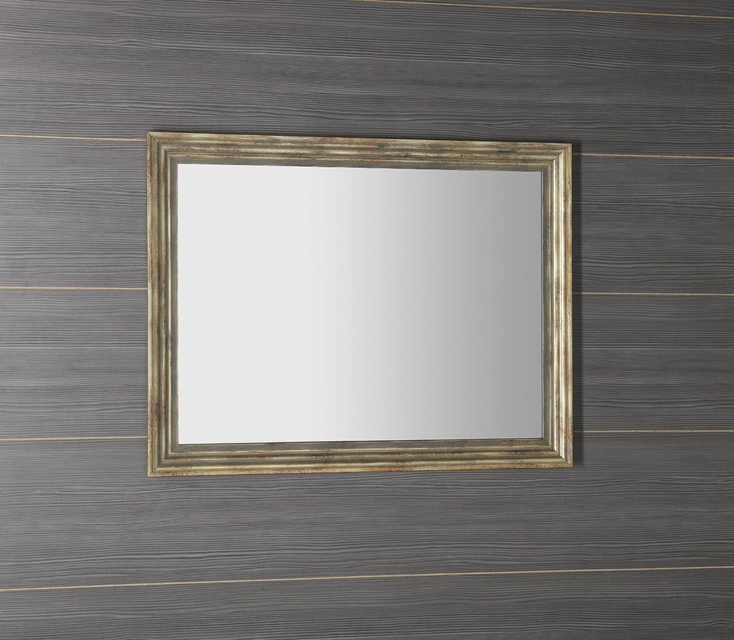 DEGAS lustro w drewnianej ramie 71,6x91,6cm, czarny/antyczne złoto