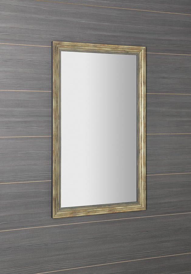 DEGAS lustro w drewnianej ramie 71,6x121,6cm, czarny/antyczne złoto