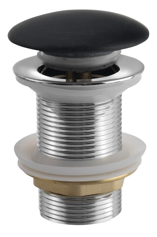 BLOK korek umywalkowy 5/4'', klik-klak, grzybek czarny marquin, mat