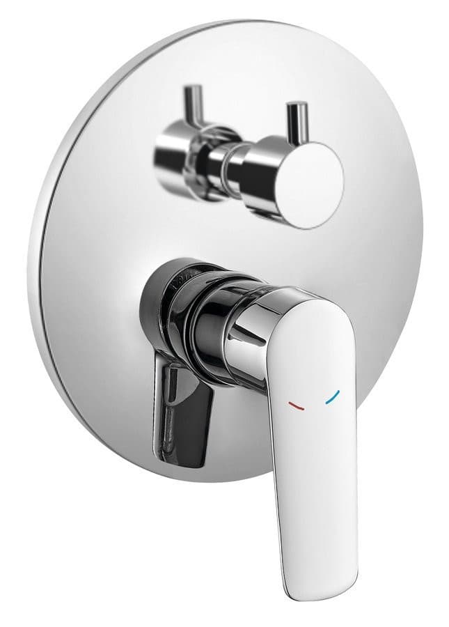 SCHMITZ bateria prysznicowa podtynkowa, 2-funkcyjna, części górne, chrom