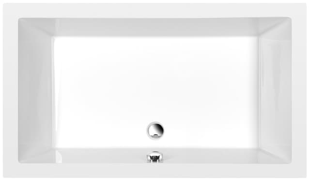 DEEP brodzik głęboki z konstrukcją, prostokąt 130x75x26cm, biały