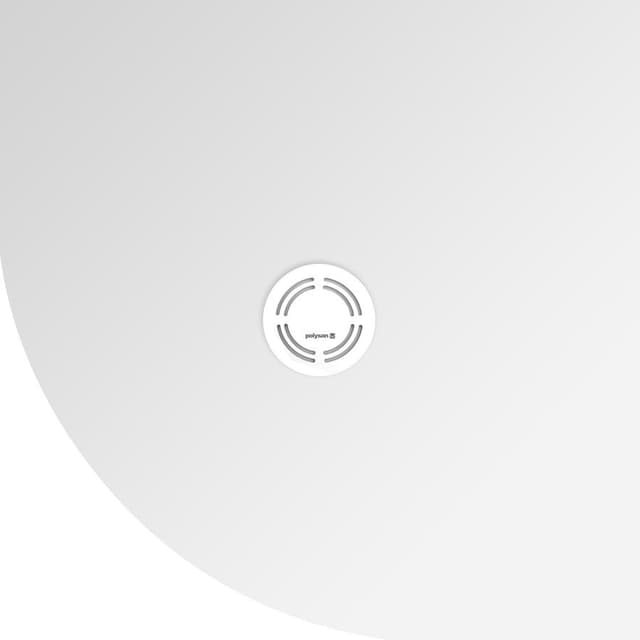 FLEXIA brodzik kompozytowy półokrągły, z możliwością docinania, 80x80cm R550