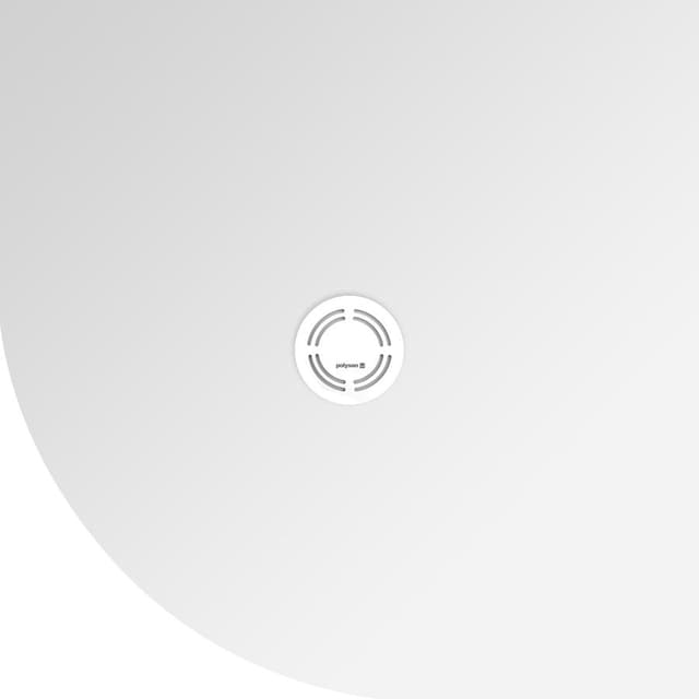 FLEXIA brodzik kompozytowy półokrągły, z możliwością docinania, 90x90cm, R550