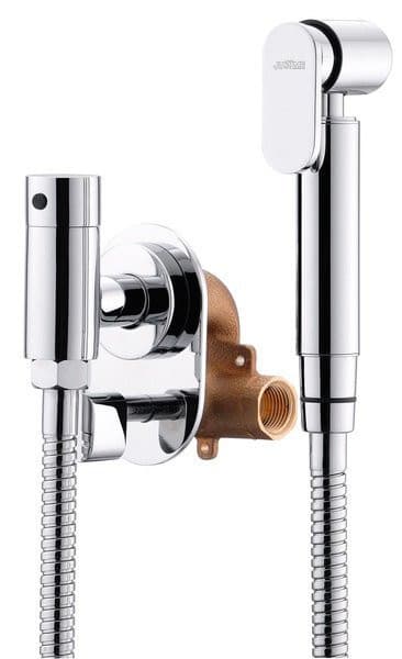 Regulator temperatury wody, podtynkowy, do prysznica bidetowego, chrom