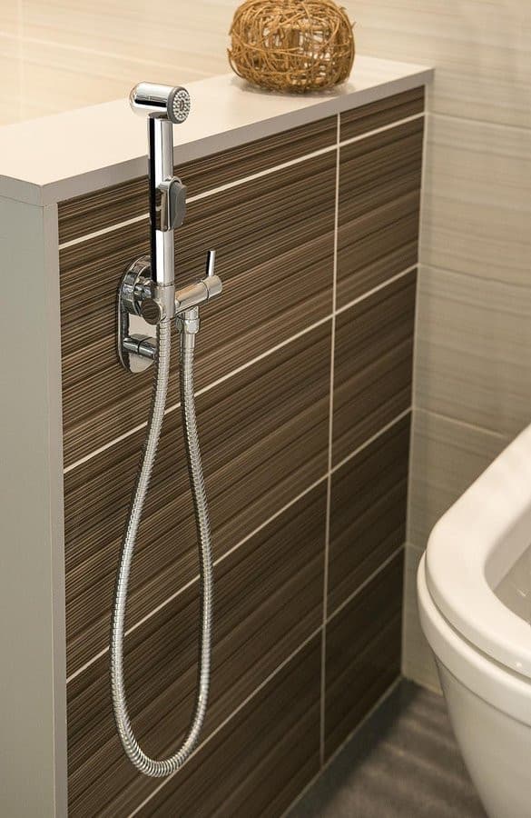 Regulator temperatury wody, podtynkowy, do prysznica bidetowego, chrom