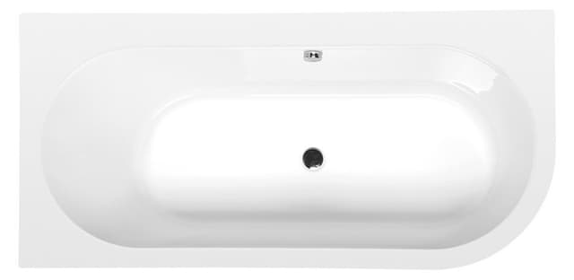 ASTRA L MONOLITH wanna wolnostojąca przyścienna 160x75x60cm, biały