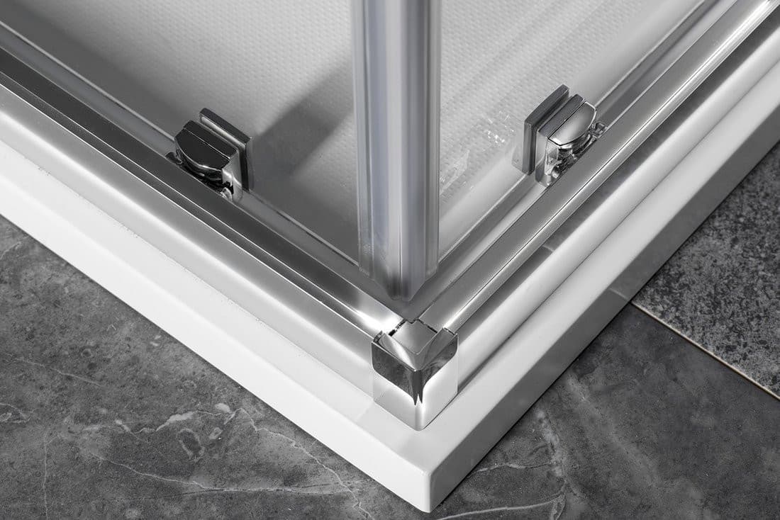 SIGMA SIMPLY kabina prysznicowa 800x800 mm, wejście z rogu, szkło Brick