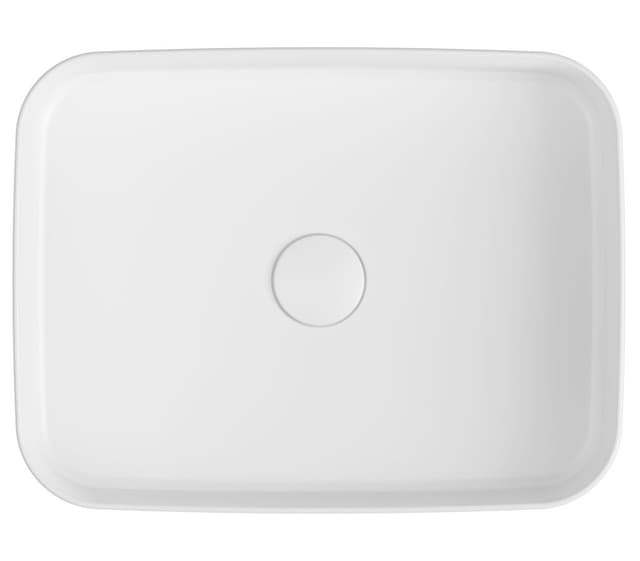 INFINITY RECTANGLE umywalka ceramiczna nablatowa 50x36cm, biała