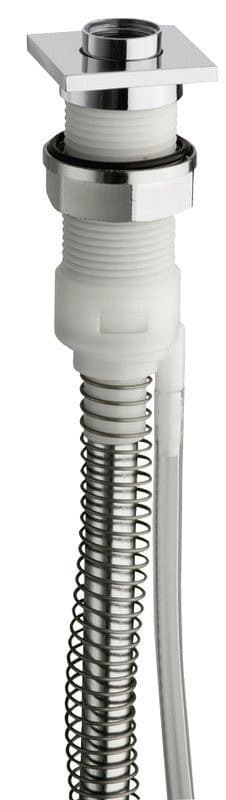 FOLLOW ME gniazdo prysznicowe nawannowe z odpływem i wężem, chrom