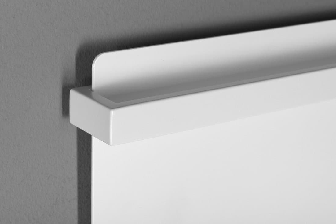 ELMIS elektryczna suszarka na ręczniki 400x800 mm, 120 W, aluminium, biały mat