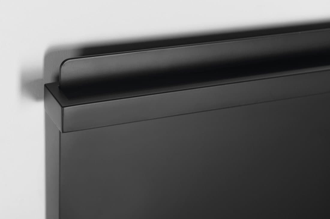 ELMIS elektryczna suszarka na ręczniki 400x800 mm, 120 W, aluminium, czarny mat