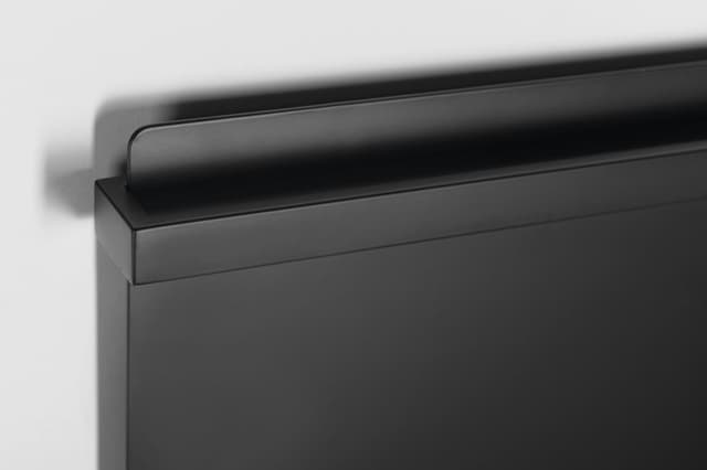 ELMIS elektryczna suszarka na ręczniki 400x800 mm, 120 W, aluminium, czarny mat