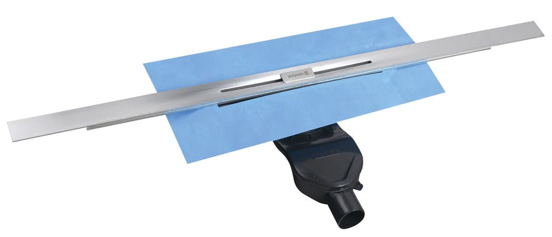 SLIM RIVER odpływ liniowy ze stali nierdzewnej z rusztem, L.400-1000, DN50