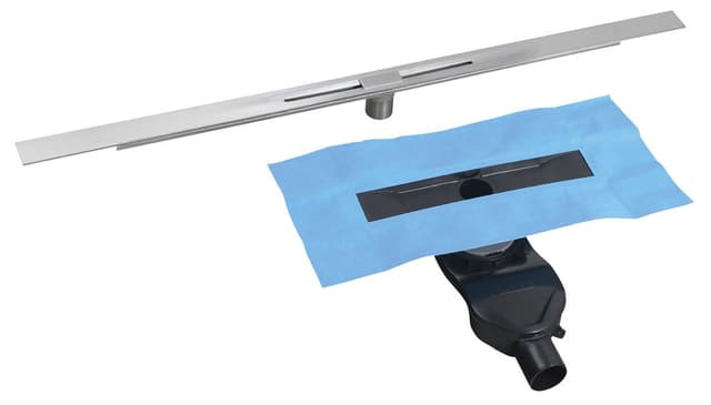 SLIM RIVER odpływ liniowy ze stali nierdzewnej z rusztem, L.400-1000, DN50