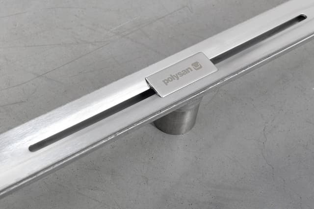 SLIM RIVER odpływ liniowy ze stali nierdzewnej z rusztem, L.400-1000, DN50