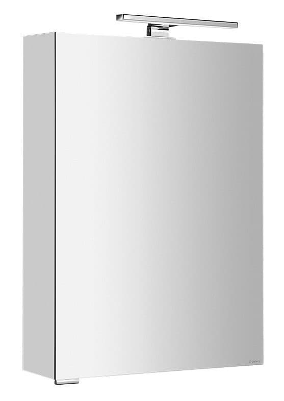 MIRRÓ szafka z lustrem, oświetlenie LED, 50x70x16cm, lewa/prawa, biała