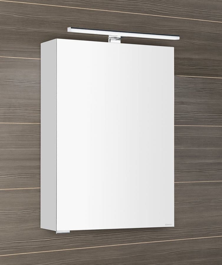 MIRRÓ szafka z lustrem, oświetlenie LED, 50x70x16cm, lewa/prawa, biała