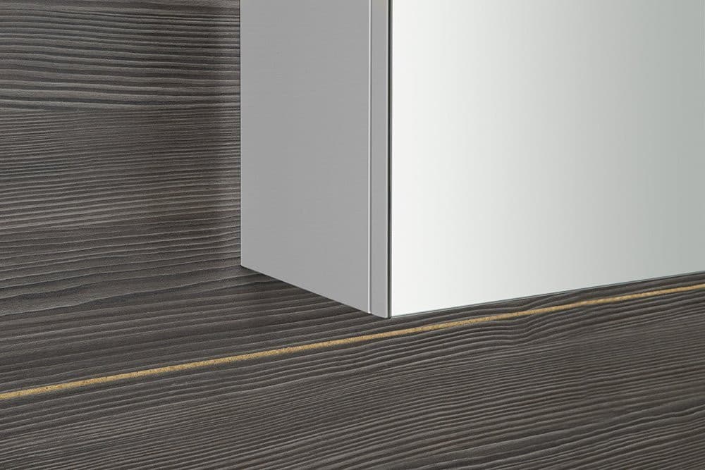 RIWA LED szafka z lustrem, oświetlenie LED, 81x70x17cm, biały połysk