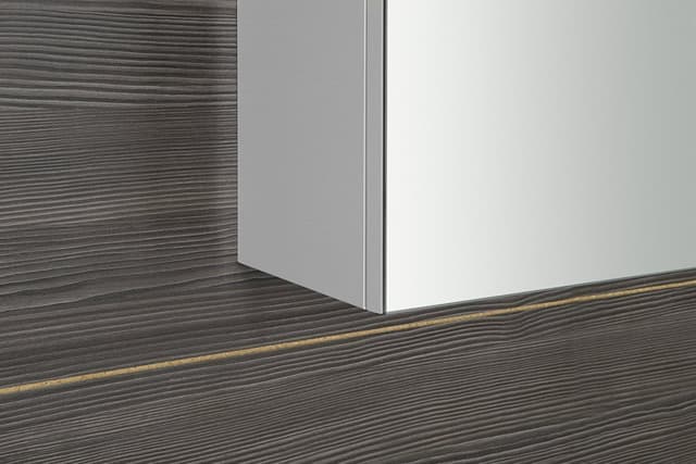 RIWA LED szafka z lustrem, oświetlenie LED, 81x70x17cm, biały połysk