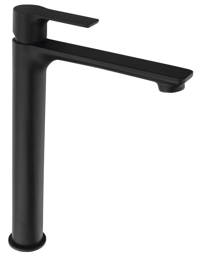 PAX bateria umywalkowa wysoka z przedłużoną wylewką, czarny mat