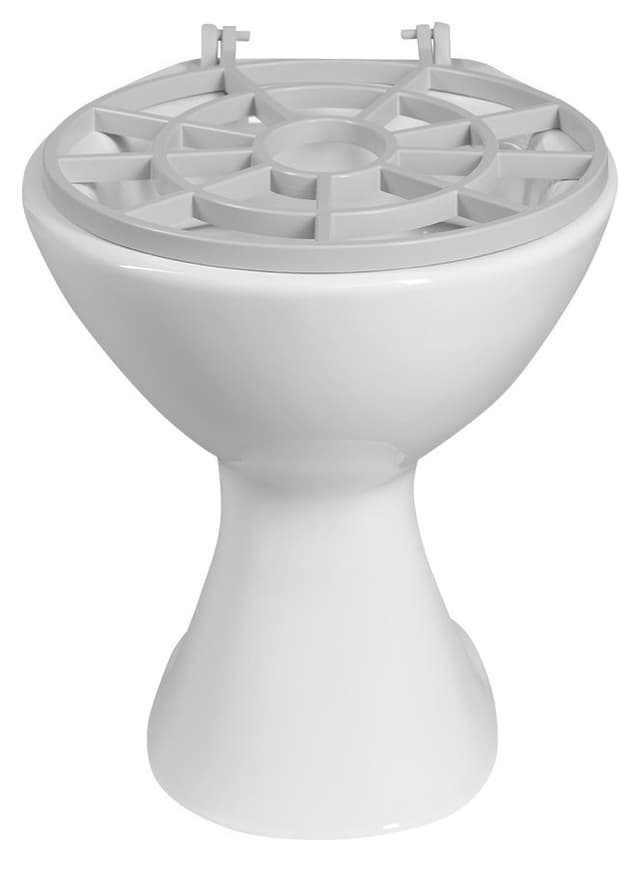 Komora gospodarcza stojąca z rusztem 36x47cm, tylny odpływ, biały