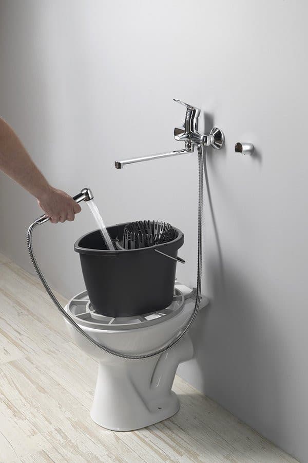 Komora gospodarcza stojąca z rusztem 36x47cm, tylny odpływ, biały