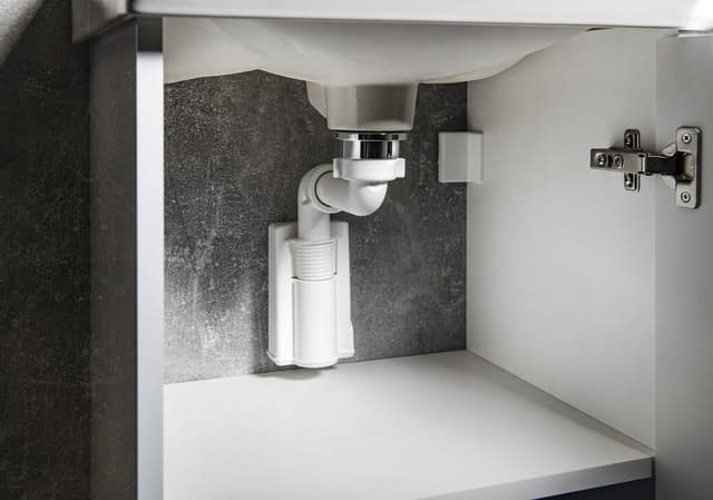 MURALES syfon umywalkowy oszczędzający miejsce, 5/4", korek 32mm, biały