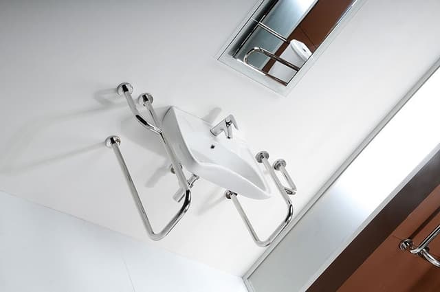 HANDICAP poręcz wspierająca lewa 500mm, stal nierdzewna polerowana