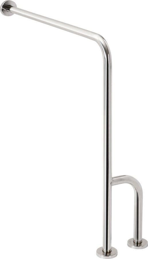HANDICAP poręcz wspierająca prawa 800x850mm, stal nierdzewna polerowana