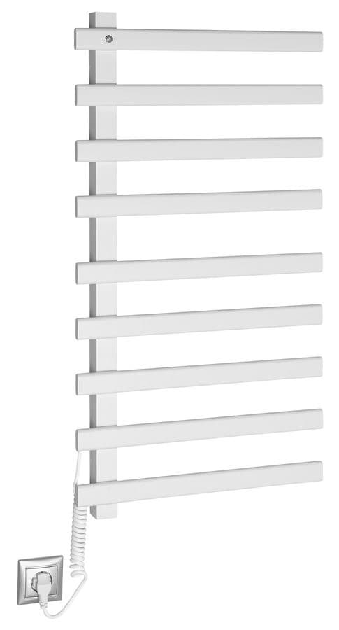 ELCOR elektryczna suszarka na ręczniki 480x920x50 mm, 128 W, biały mat