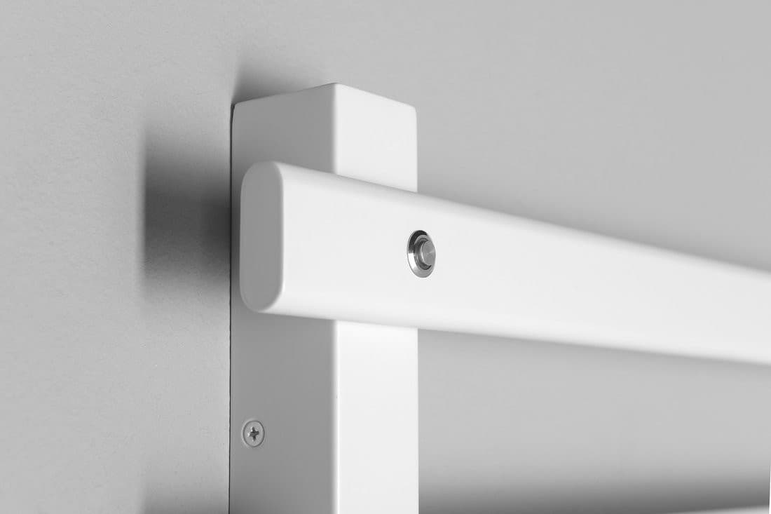 ELCOR elektryczna suszarka na ręczniki 480x920x50 mm, 128 W, biały mat